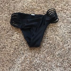 black swim suit bottom